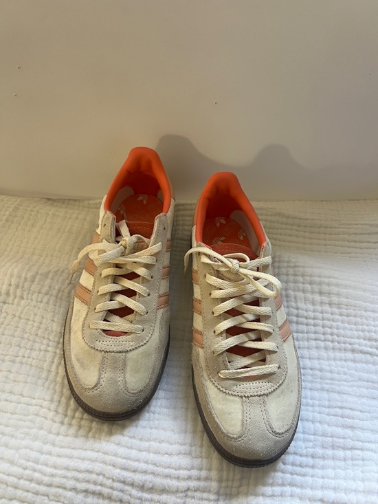 adidas Shoes - Adidas Handball Spezial Cream and Peach Suede Sneakers